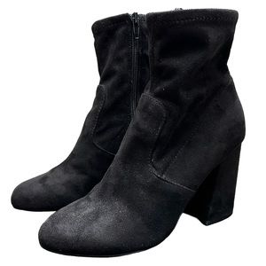 Steve Madden black suede booties